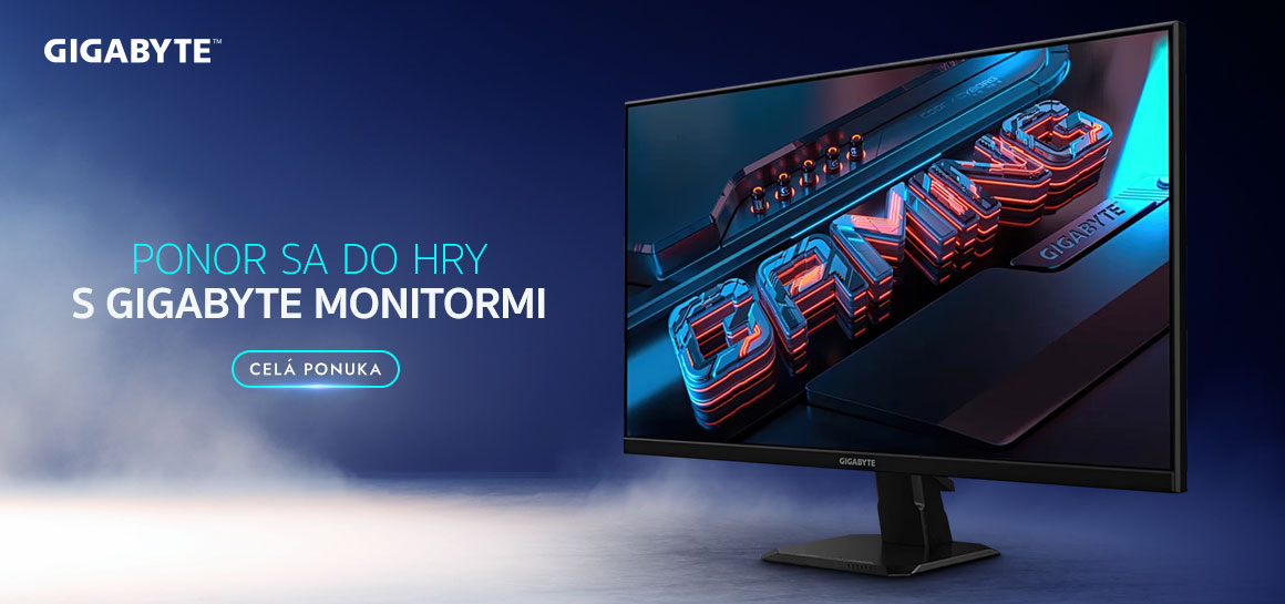 Ponor sa do hry s GIGABYTE monitormi