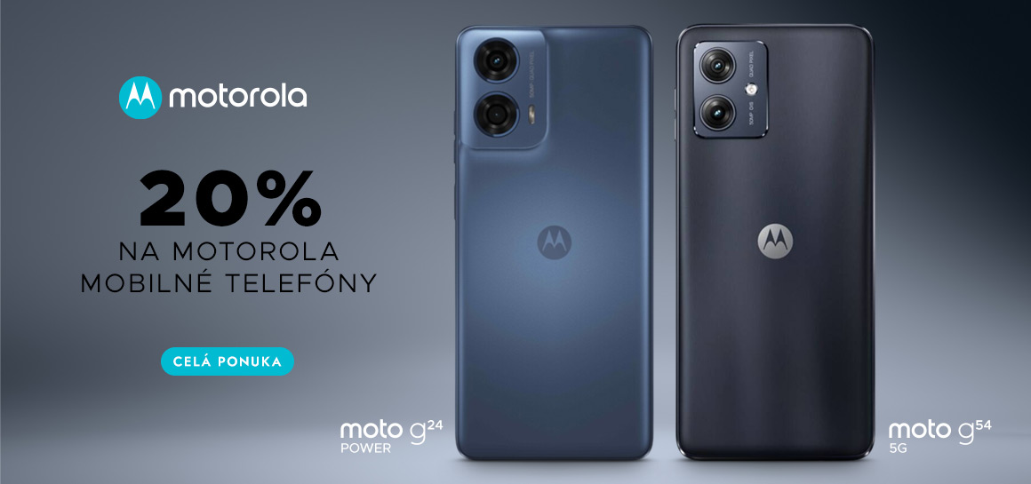 Motorola 20% kupon na všetko