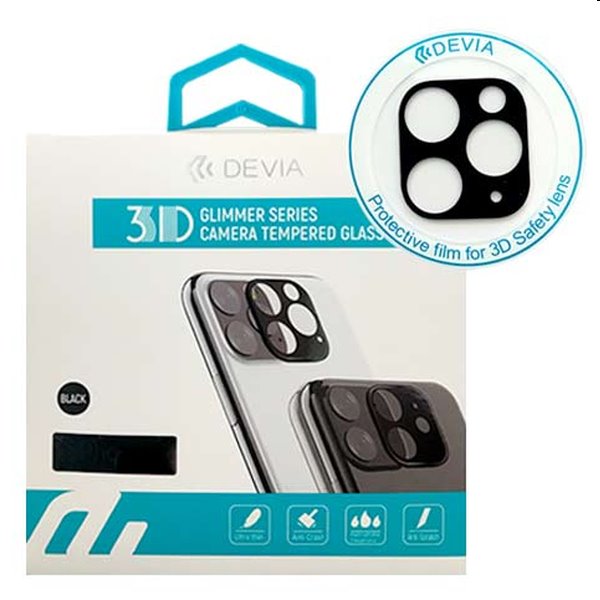 Darček - Devia ochranné sklo na fotoaparát pre Apple iPhone 11 Pro a 11 Pro Max, čierna v cene 4,99 €