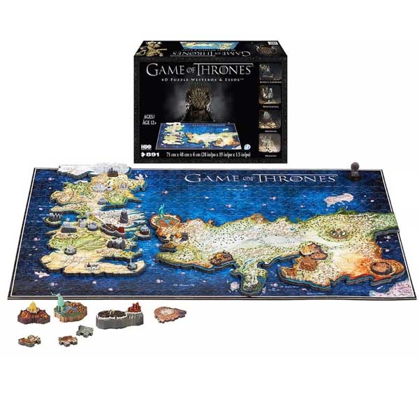 game of thrones 4d puzzle westeros and essos