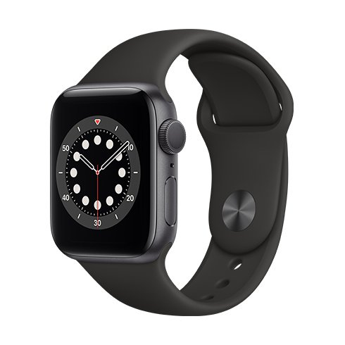 Apple Watch Series 6 GPS, 44mm Space Gray Aluminium Case, Trieda A - použité, záruka 12 mesiacov
