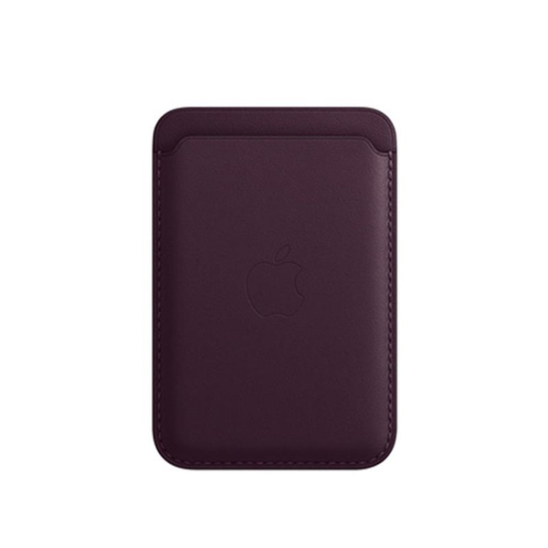 Kožená peňaženka Apple pre iPhone s MagSafe, tmavá višňová