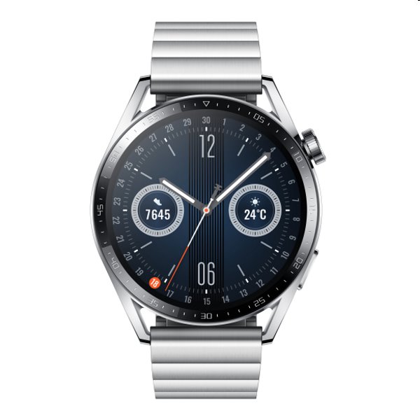 Huawei Watch GT3 46mm, Titanium Gray, Trieda A - použité, záruka 12 mesiacov