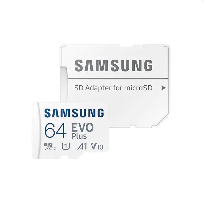 E-shop Samsung MicroSDXC 64 GB EVO Plus + SD adaptér MB-MC64KA/EU