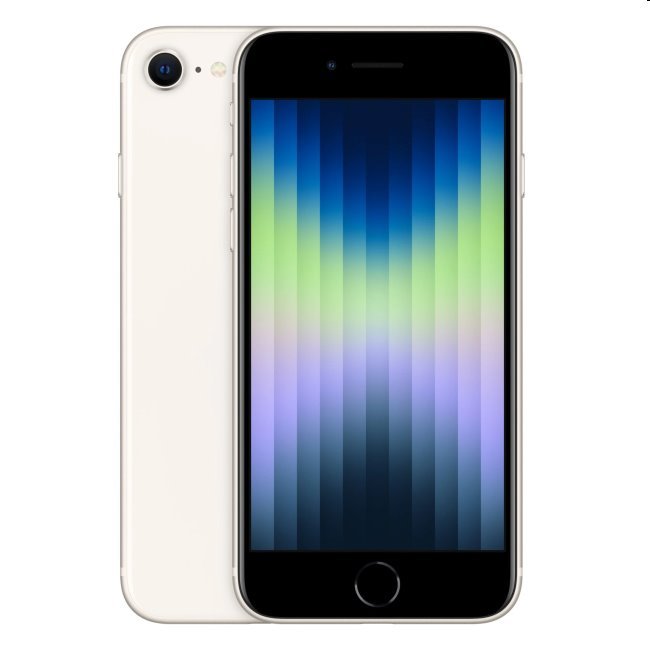 Apple iPhone SE (2022), 64GB, hviezdna biela, nový tovar, neotvorené balenie