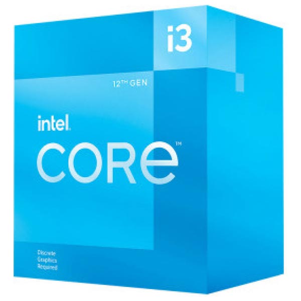 INTEL Core i3-12100F Procesor (3,3 Ghz / 12 MB / Soc1700 / no VGA)