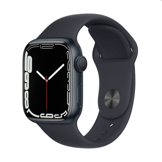 Apple Watch Series 7 GPS (45mm), polnočná, nový tovar, neotvorené balenie