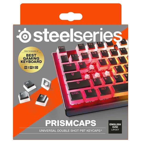 Klávesy SteelSeries PrismCAPS čierne, US 60200