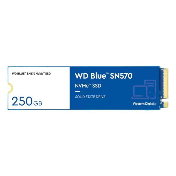 WD 250 GB Blue SSD disk M.2 3300 MB/1200 MB, 80 mm, SN 570