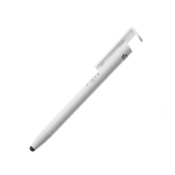 E-shop FIXED dotykové pero 3 v 1 so stylusom a stojanom, biela FIXPEN-WH