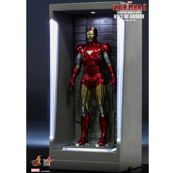 Figúrka Marvel Iron Man 3 Mark 6 with Hall of Armor