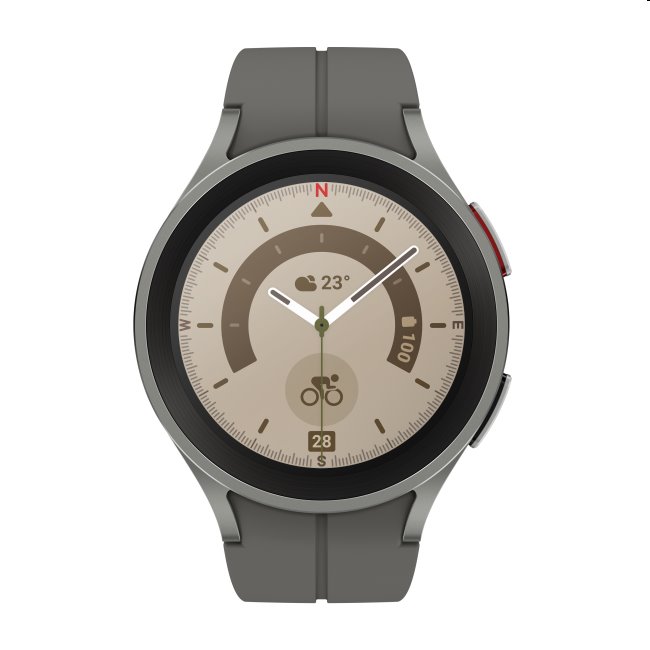 E-shop Samsung Galaxy Watch5 Pro 45 mm, gray titanium SM-R920NZTAEUE