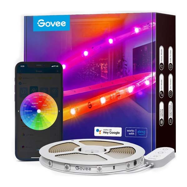 Govee WiFi RGBIC Smart PRO LED extra odolný pás, 10 m