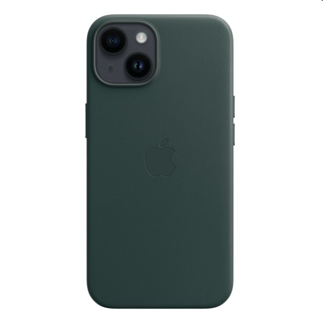 Kožený zadný kryt Apple iPhone 14 s MagSafe, píniovo zelená MPP53ZMA