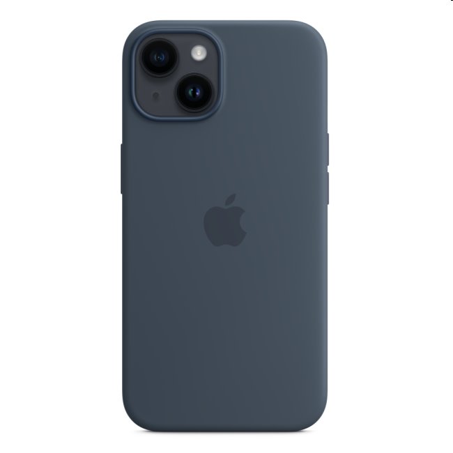 Silikónový zadný kryt pre Apple iPhone 14 s MagSafe, búrkovo modrá MPRV3ZMA