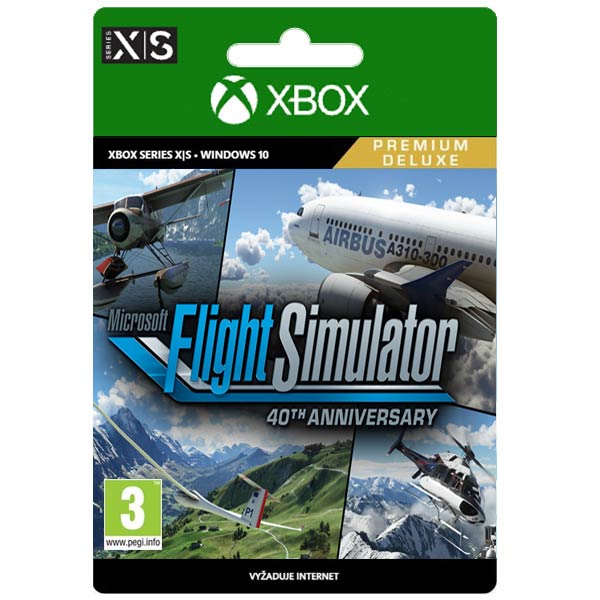  Microsoft Flight Simulator 40th Anniversary – Premium Deluxe –  Xbox Series X