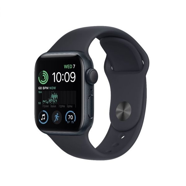 Apple Watch SE 2 GPS, 40mm, polnočná, hliníkové puzdro, Trieda A - použité, záruka 12 mesiacov