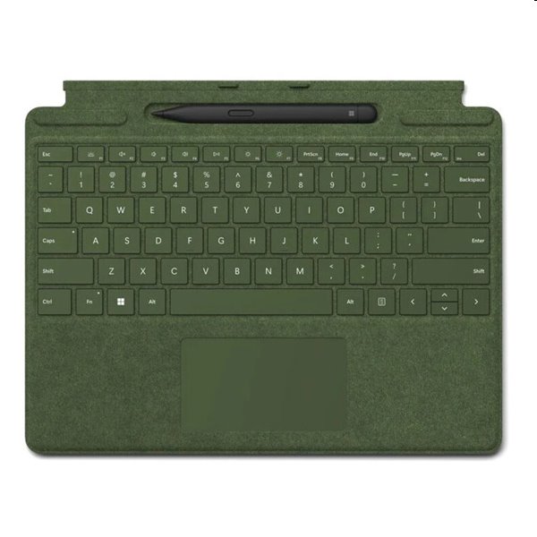 Klávesnica a pero Microsoft Surface Pro Signature CZ/SK + Slim Pen 2, zelená