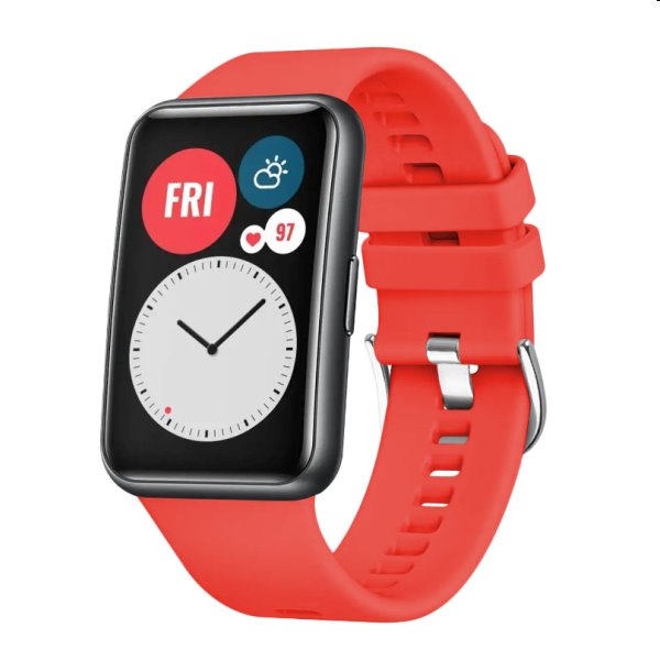 E-shop FIXED Silikónový remienok pre Huawei Watch FIT, červená FIXSSTB-1054-RD