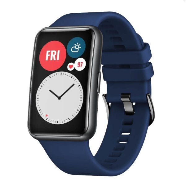 E-shop FIXED Silikónový remienok pre Huawei Watch FIT, modrá FIXSSTB-1054-BL