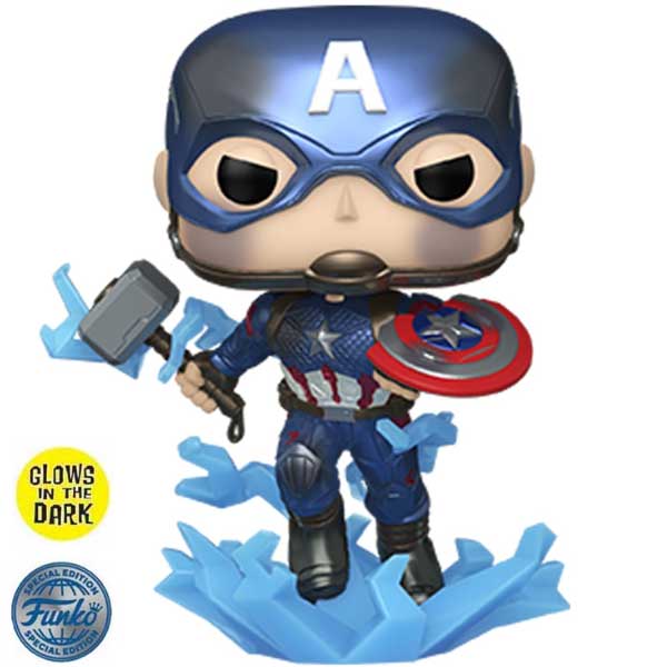 POP! Avengers Endgame: Captain America (Marvel) Metallic Special Edition (Glows in The Dark) - OPENBOX (Rozbalený tovar