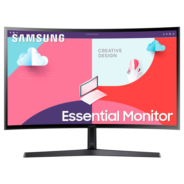 E-shop Samsung S366C 24" FHD Monitor, black LS24C366EAUXEN