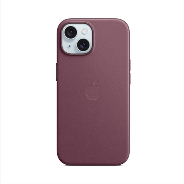 Zadný kryt FineWoven pre Apple iPhone 15 s MagSafe, morušovo červená MT3E3ZMA