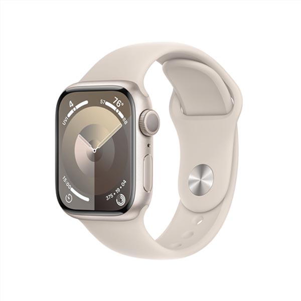 Apple Watch Series 9 GPS 41mm hviezdna biela , hliníkové puzdro so športovým remienkom hviezdna biela - ML MR8U3QCA
