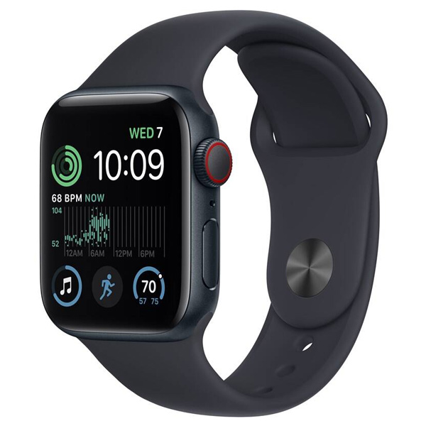 Apple Watch SE 2 44mm Cellular + GPS, polnočná šedá