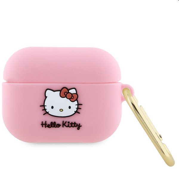 Hello Kitty Silikónový 3D Kitty Head Logo obal pre Apple AirPods Pro, ružový 57983116941