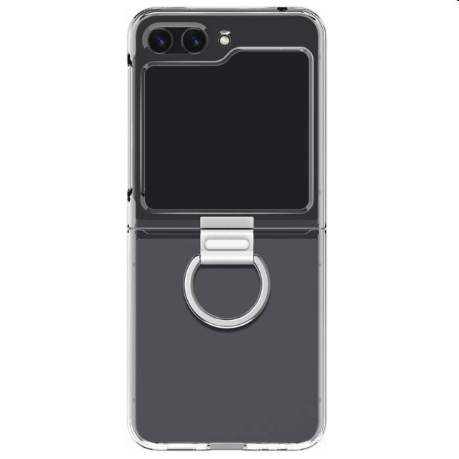 E-shop Zadný kryt Clear Cover s držiakom na prst pre Samsung Galaxy Z Flip5, transparentná GP-FPF731SBDTW