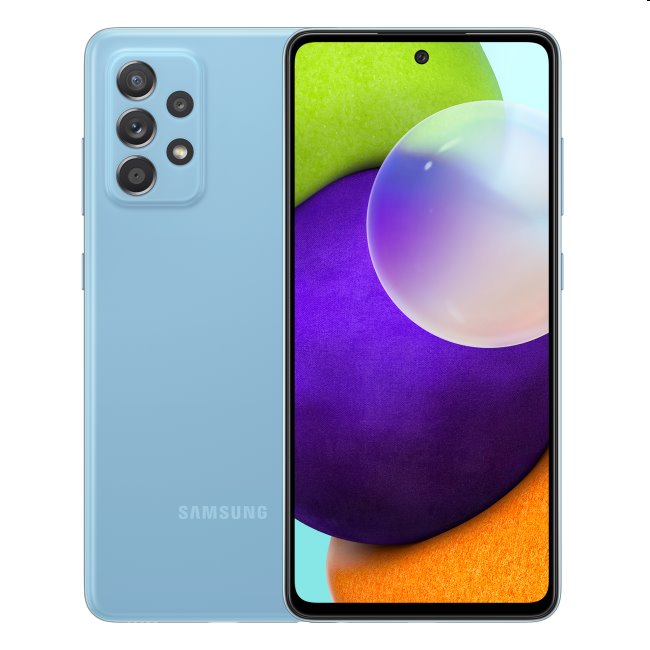 Samsung Galaxy A52 - A525F, 6/128GB, Awesome Blue, Trieda C - použité, záruka 12 mesiacov
