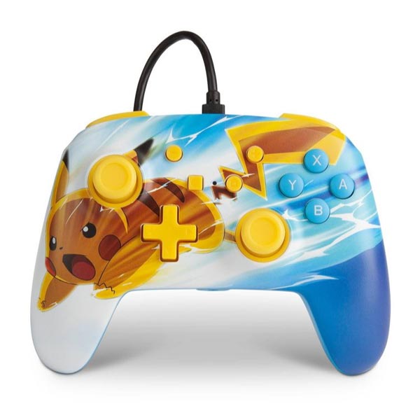 PowerA Enhanced Wired Controller for Nintendo Switch, Pikachu Electric Fade - OPENBOX (Rozbalený tovar s plnou zárukou)