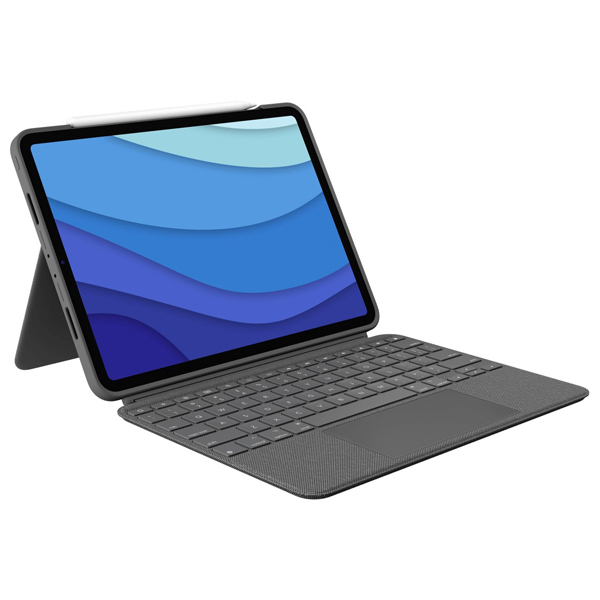 Logitech COMBO TOUCH pre iPad Pro 11" (1., 2., 3. a 4.gen.), US, sivý 920-010255