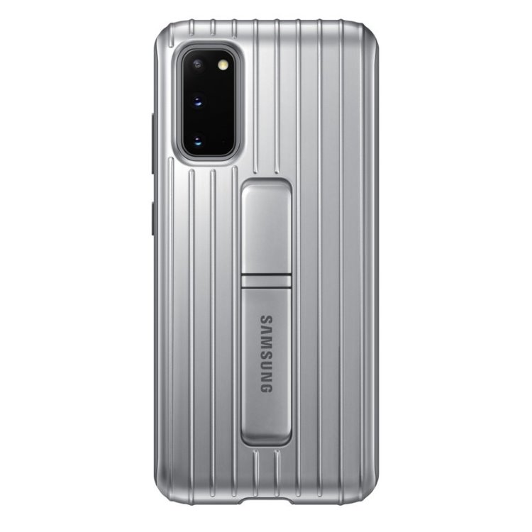 Samsung Protective Standing Cover S20, silver, vystavený, záruka 21 mesiacov