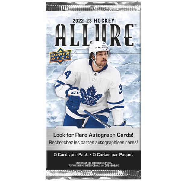 2022/23 Upper Deck Allure Hockey Retail Balíček Kariet