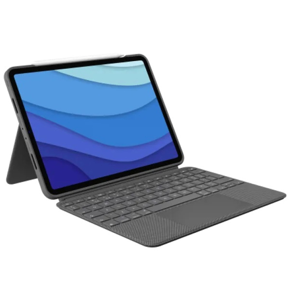 Logitech COMBO TOUCH pre iPad Pro (1., 2., 3, a 4. gen.), UK, sivá 920-010148