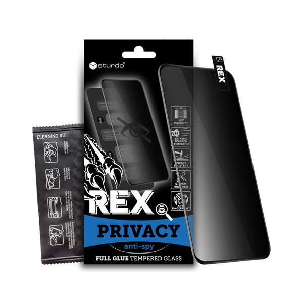 Sturdo Rex Ochranné tvrdené sklo pre Apple iPhone 12, 12 Pro privacy čierne FMO-1718-IPH-12PRO