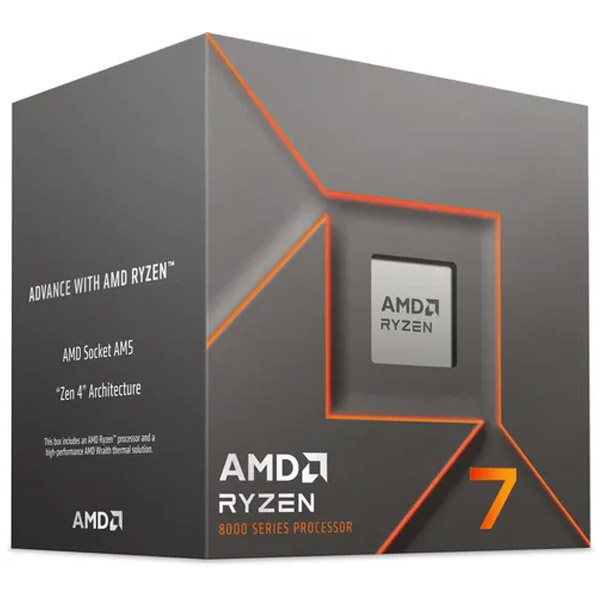 AMD Ryzen 7 8700F (až 5,0GHz / 24MB / 45-65W / AM5) Box s chladičom