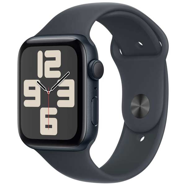 Apple Watch SE 2024 GPS 40mm Midnight Aluminium Case with Midnight Sport Band - M/L