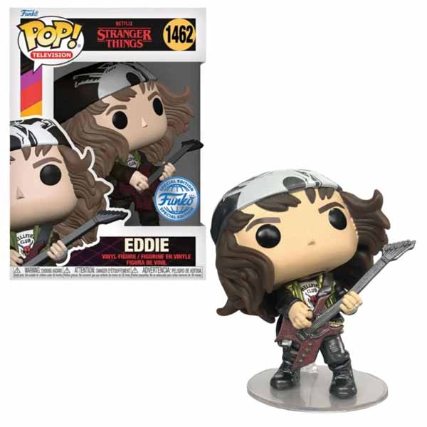 POP! TV: Hunter Eddie with Guitar Metallic (Stranger Things) Special Edition, použitý, záruka 12 mesiacov