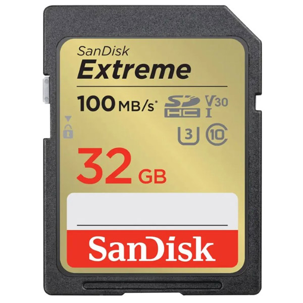 SanDisk Extreme 32GB SD card SDSDXVT-032G-GNCIN