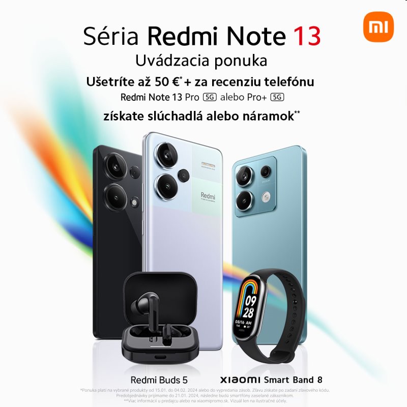 Darček - Cashback 200 € - po registrácii na www.xiaomipromo.sk v cene 200 €