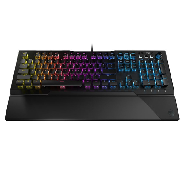 Roccat Vulcan 121 AIMO Gaming Keyboard, Red Titan Switch Speed RGB US Layout, Black, vystavený, záruka 21 mesiacov