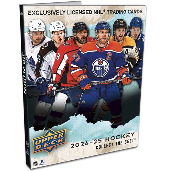 Album 2024-25 Upper Deck Series 1 STARTER KIT A4 na 250 kariet + 1x balíček