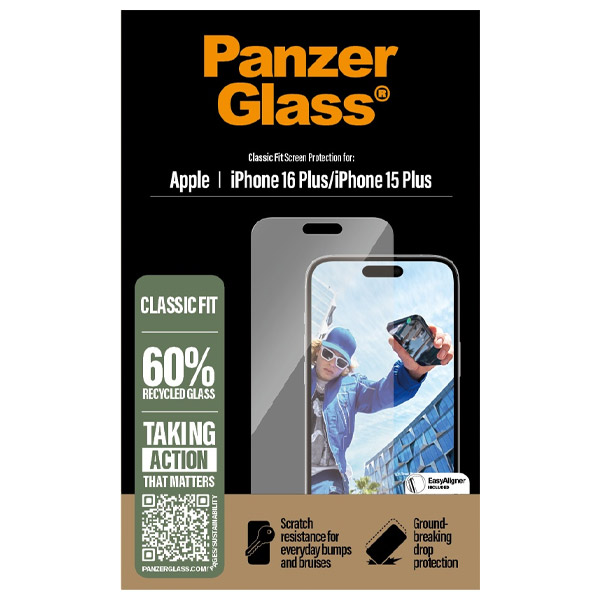 Ochranné sklo PanzerGlass pre Apple iPhone 16 Plus/15 Plus