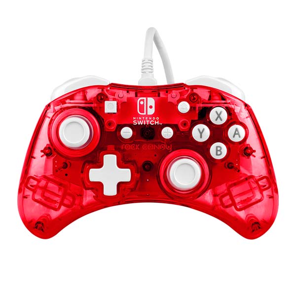 PDP Wired Mini Controller Rock Candy for Nintendo Switch, Stormin Cherry, vystavený, záruka 21 mesiacov