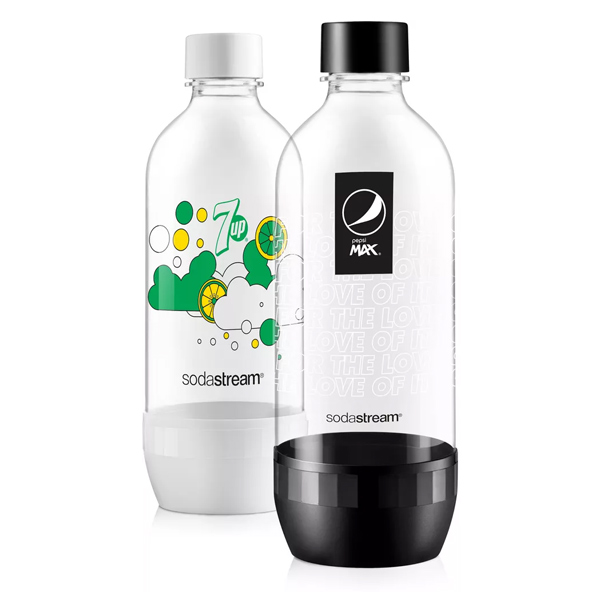 SodaStream  Fľaša 1l duo pack 7up & Pepsi Max, vystavený, záruka 21 mesiacov