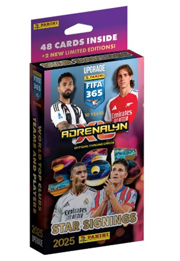 Zberateľské futbalové karty Panini 365 2024/2025 Adrenalyn karty STAR SIGNINGS