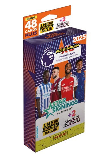 Zberateľské futbalové karty Panini Premier League 2024/2025 Adrenalyn karty STAR SIGNINGS